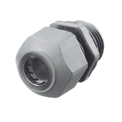 Conector de Cable, Estilo Europeo, para Conductores de 0.17" a 0.45", para Conduit 1/2",  Color Gris.