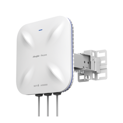 Punto de Acceso Wi-Fi 6 Industrial para Exterior Sectorial 5.95 Gbps, MU-MIMO 4x4, Filtros Anti Interferencia y Auto Optimización con IA, puerto eth 2.5G y SFP