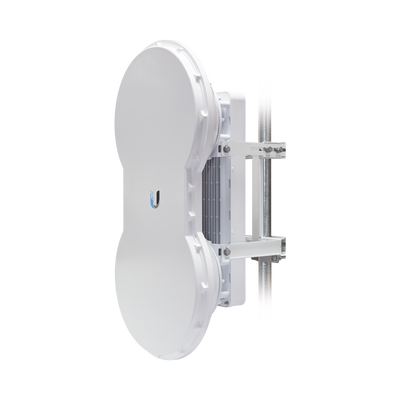 Radio de Backhaul de alta capacidad full duplex, tecnología airFiber hasta 1.2 Gbps, 5 GHz (5470 - 5950 MHz) con antena integrada de 23 dBi