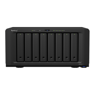 Servidor NAS de 8 Bahías (Expandible a 18 Bahías) / Hasta 324 TB / 4 GB RAM / Servicio Nube Gratis (P2P) / Administración Remota y Respaldo Programado