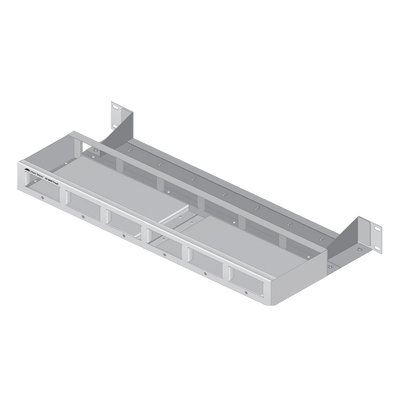 Bandeja para montaje en rack de 19" para hasta seis convertidores de medios de la serie MMC