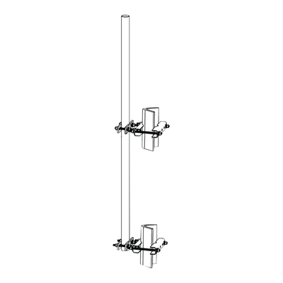 Montaje lateral con Mástil de 1.9" diam. x 6 (1.8m) longitud. 