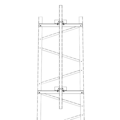 Brazo para Sección #2 Torre Titan con Herrajes y Mástil de 6 (1.8m).