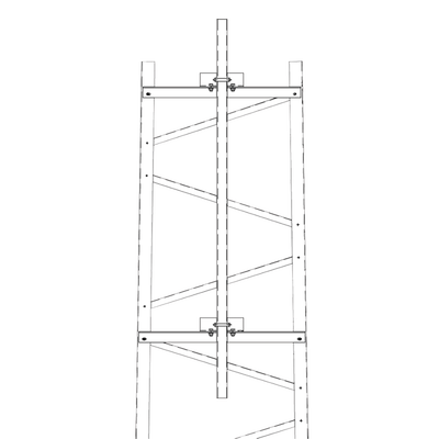 Brazo para Sección #3 Torre Titan con Herrajes y Mástil de 6 (1.8m).