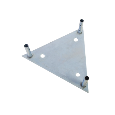 Base para Tramo STZ60G con Placa 1/2", Niple de 3/4", Galvanizado por Inmersión en Caliente.