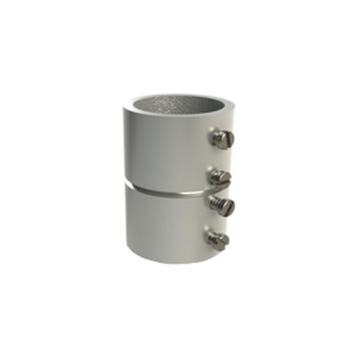 Cople 1 1/2" (38mm) con tornillo pared delgada galvanizado etiqueta verde