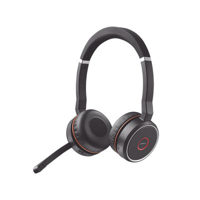 Jabra Evolve 75 SE Stereo, conexión Bluetooth, indicador de ocupado, USB-A con certificado Microsoft Teams (7599-842-109)