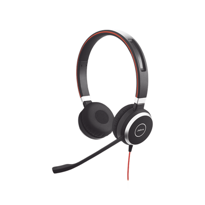 Jabra Evolve 40 Duo con Conexión USB / 3.5 mm, indicador de ocupado y cancelación de ruido pasiva (6399-823-109)