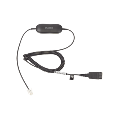 Jabra GN1200 cable enroscado con conexión QD y RJ-9 (88011-99)