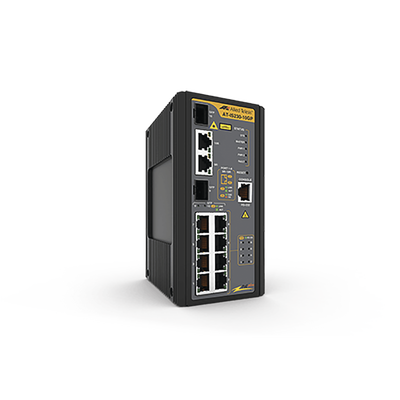 Switch Industrial PoE+ administrable de 8 Puertos 10/100/1000 Mbps + 2 puertos SFP Combo, 120 W