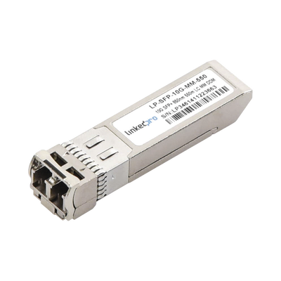 Transceptor SFP+ (Mini-Gbic) / Multimodo / 10 Gbps de velocidad / Conectores LC Dúplex / Hasta 550 m de Distancia