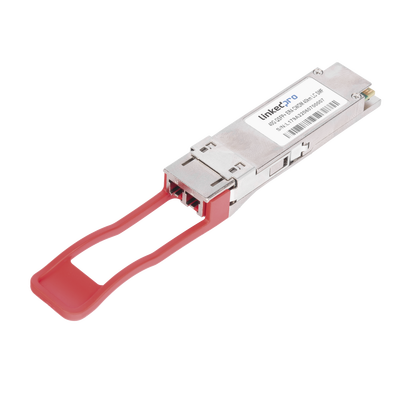 Transceptor QSFP+ (Mini-Gbic) / Monomodo / 40 Gbps de velocidad / Conectores LC Dúplex / Hasta 40 km de Distancia