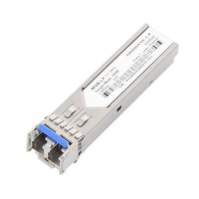 Paquete de 10 Piezas del Modelo (MGB-LX v2) del Transceptor mini-GBIC SFP 1G LC Duplex Para Fibra Monomodo de 20 Km