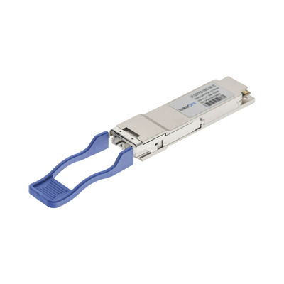 Transceptor QSFP28 (Mini-Gbic) / Monomodo / 100 Gbps de velocidad / Conectores LC Dúplex / Hasta 10 km de Distancia