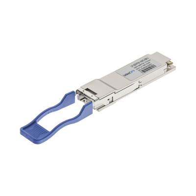 Transceptor QSFP28 (Mini-Gbic) / Monomodo / 100 Gbps de velocidad / Conectores LC Dúplex / Hasta 3 km de Distancia