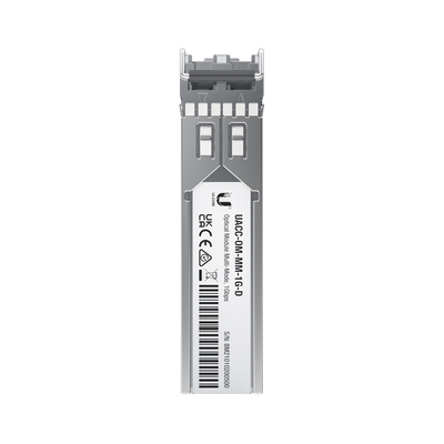 UFiber Módulo SFP, transceptor MiniGibic MultiModo 1.25 Gbps, distancia 550m, conectores LC, paquete de 2 piezas