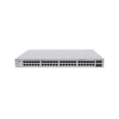 Switch Administrable PoE con 48 puertos Gigabit PoE 802.3af/at + 4 SFP+ para fibra 10Gb, gestión gratuita desde la nube, 370w