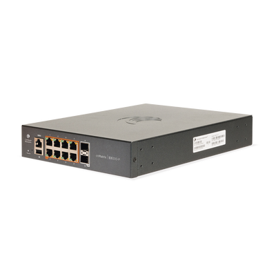 Switch PoE cnMatrix Ex1010-P / 8 Puertos Gigabit PoE 802.3af/at + 1 SFP / Capa 2 / Gestión en la Nube Gratuito