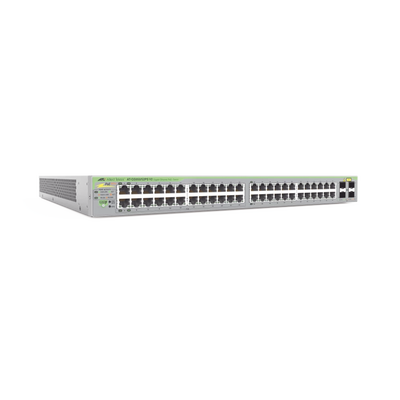 Gigabit webSmart switch, 48 Puertos Totales, 24c/PoE+ 10/100/1000T, 4 Puertos SFP