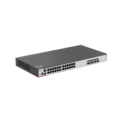 Switch Core PoE 802.3bt 370W Capa 3 Multi-Gigabit 24 puertos 5Gb/2.5Gb/1Gb/100M, 4 puertos fibra SFP28 25Gb