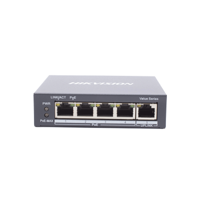 Switch Gigabit  PoE+ / No Administrable / 4 Puertos 10/100/1000 Mbps PoE+ / 1 Puerto 10/100/1000 Mbps Uplink /  35 W