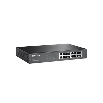 Switch Gigabit no administrable de 16 puertos 10/100/1000 Mbps para escritorio/rack