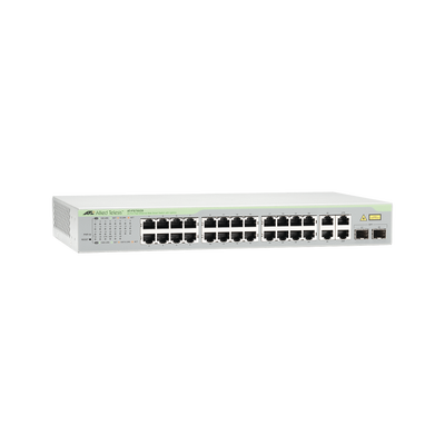 Switch WebSmart de 24 puertos 10/100 Mbps + 2 puertos 10/100/1000 Mbps + 2 SFP Gigabit Combo