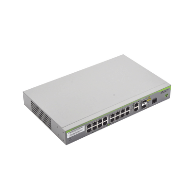 Switch Administrable CentreCOM FS980M, Capa 3 de 16 Puertos 10/100 Mbps + 2 puertos RJ45 Gigabit/SFP Combo