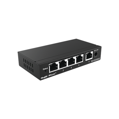 Switch Administrable con 5 puertos Gigabit, gestión gratuita desde la nube