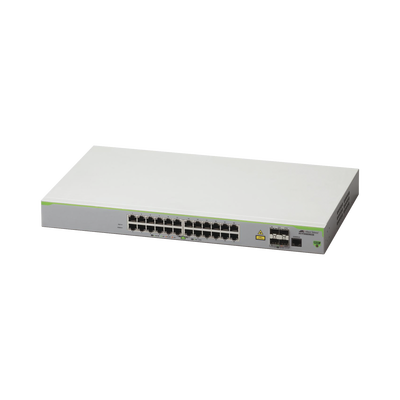 Switch Administrable CentreCOM FS980M, Capa 3 de 24 Puertos 10/100 Mbps + 4 SFP Gigabit