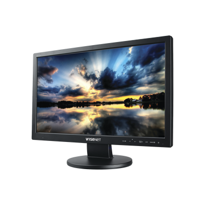 Monitor Profesional FULL HD LED de 22" con cristal templado ideal para Videovigilancia / Uso 24/7 / Resolución 1920x1080 / Entradas de video HDMI, VGA y BNC.