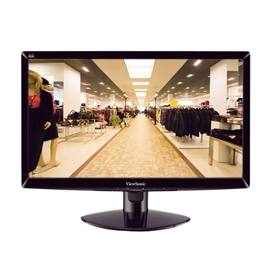 Monitor LED 20" Widescreen / Incluye Base de Piso / Compatible con VESA / Entrada VGA / Resolución 1366 X 768