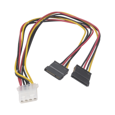 Cable Doble de Corriente SATA / Compatible con DVRs epcom / HIKVISION