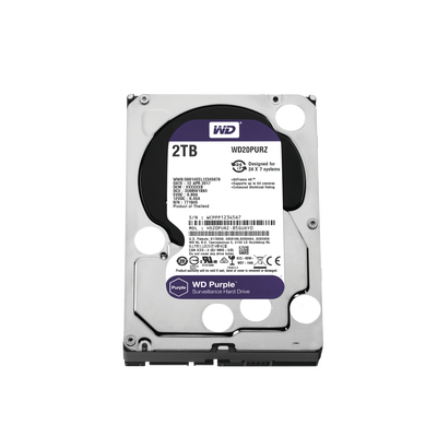 Disco Duro PURPLE de 2TB / 3 AÑOS DE GARANTÍA / Para Videovigilancia