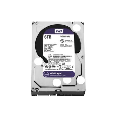 Disco Duro PURPLE de 6TB / 3 AÑOS DE GARANTÍA / Para Videovigilancia