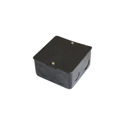 Caja de registro de acero galvanizado, 10x10 cm, Color Negro (11000-00000)