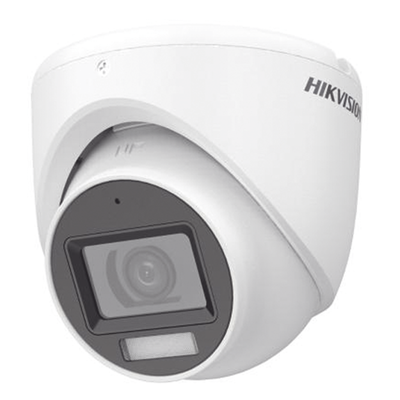 Turret TURBOHD 2 Megapixel (1080p) / Lente 2.8 mm / Dual Light (30 mts IR + 20 mts Luz Blanca) / Gran Angular 106° / Exterior IP67 / 4 Tecnologías /  Micrófono Integrado