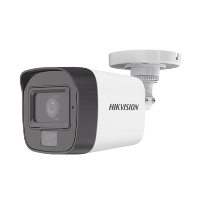 Bala TURBOHD 2 Megapixel (1080p) / Lente 2.8 mm / Dual Light (30 mts IR EXIR + 20 mts Luz Blanca) / Micrófono Integrado / Gran Angular 101° / Exterior IP67 / 4 Tecnologías