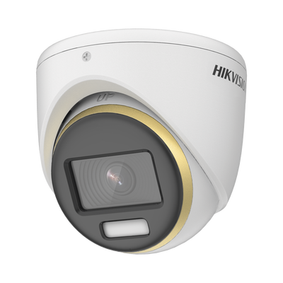 Turret TURBOHD 2 Megapixel (1080p) / Imagen a color 24/7 / Lente 2.8 mm / Luz Blanca 20 mts / Exterior IP67 / WDR 130 dB 