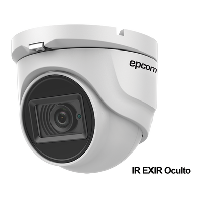 Eyeball TURBOHD 4K (8Megapixeles) / Gran Angular 102° / Lente 2.8 mm / Exterior IP67/ IR EXIR 30 mts / dWDR / TVI-AHD-CVI-CVBS