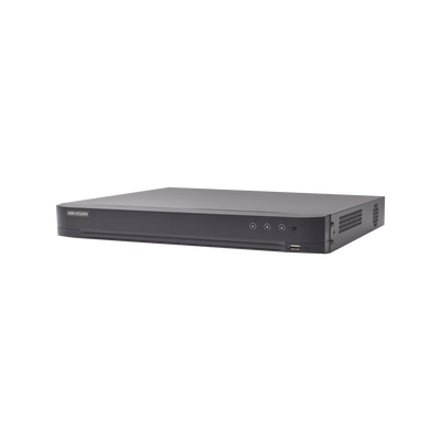 DVR 8 Canales TurboHD + 4 Canales IP / 5 Megapixel Lite - 3K Lite / Acusense (Evita falsas alarmas) / Audio por Coaxitron / 1 Bahía de Disco Duro / Reconocimiento Facial (Base de Datos) / H.265+ / Sa