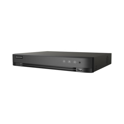 DVR 8 Canales TurboHD + 8 Canales IP / 8 Megapixel (4K) / Acusense (Evita Falsas Alarmas) / Audio por Coaxitron / 1 Bahía de Disco Duro / H.265+ 