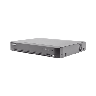 DVR 8 Canales 4K TurboHD + 8 Canales IP/ 8 Megapixel/ / 1 Bahía de Disco Duro / 4 Canales de Audio / 4 Entradas de alarma / Videoanálisis