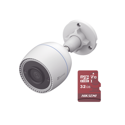 Kit de Camara WiFi y Memoria MicroSD, Incluye 1 Pieza CS-C3TN y 1 Pieza HS-TF-L2/32G/P / Detección de Movimiento / Notificación Push /  micrófono integrado