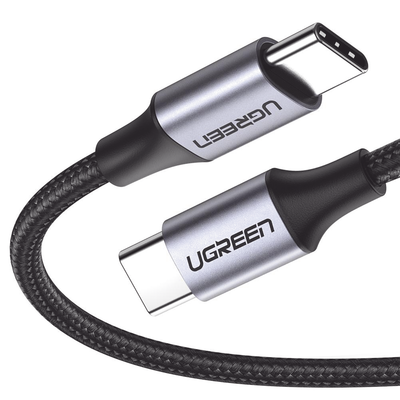 Cable USB-C a USB-C / 1 Metro / Carcasa de Aluminio / Nylon Trenzado / Transferencia de Datos Hasta 480 Mbps / Soporta Carga Rápida de hasta 60W / 2 años de  Garantía