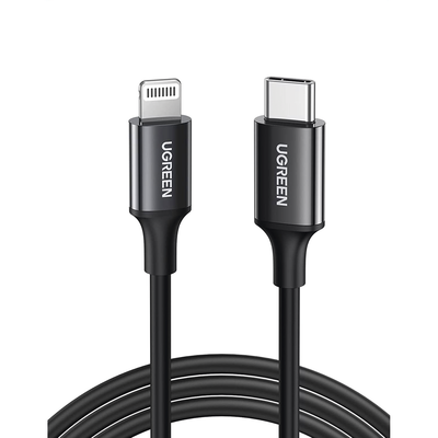 Cable USB C a Lightning / MFi Certificado  / 1 Metro / Cable Lightning de Carga Rápida / Compatible con iPhone 14 Plus/14 Pro/13/13 Pro/12/12Pro/11, iPad Pro/Air, iPod, AirPods / Duradero y Flexible 