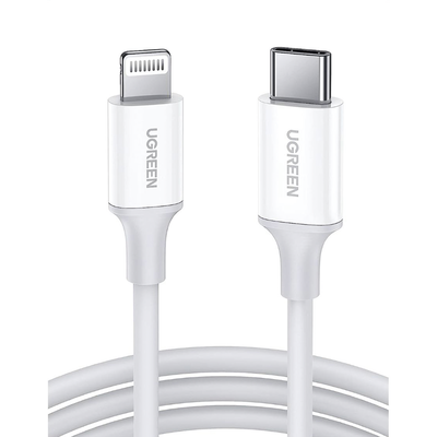 Cable USB-C a Lightning / MFi Certificado  / 1 Metro / Cable Lightning de Carga Rápida / Compatible con iPhone 14 Plus/14 Pro/13/13 Pro/12/12Pro/11, iPad Pro/Air, iPod, AirPods / Duradero y Flexible 