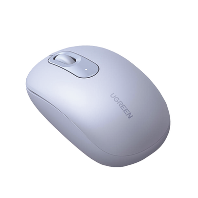 Mouse Inalámbrico 2.4G 800/1200/1600/2400 DPI / Función de 3 botones / Alcance 10m / Silencioso / Ergonómico / Anti-caída y Anti-interferencias / Color Dusty Blue / Batería Alcalina AA (incluida)