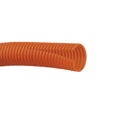 Tubo Corrugado Abierto para Protección de Cables, .50 (12.7 mm) de Diámetro, 30.5 m de Largo, Color Naranja