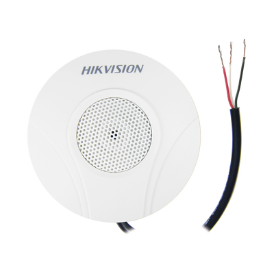 Micrófono Omnidireccional (360°) / Uso en Interior / Preamplificado para CCTV / Cancelación de Ruido Ambiental